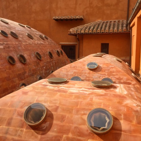 Unique terracotta-domed ceilings of the main bathhouse.